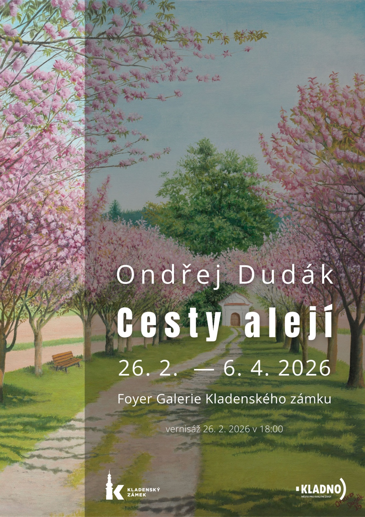 Ve čtvrtek 26. února 2026 v 18 hodin přijďte oslavit otevření výstavy do Kladenského zámku. Zazpívá sbor Smetana, dozvíte se něco o alejích.